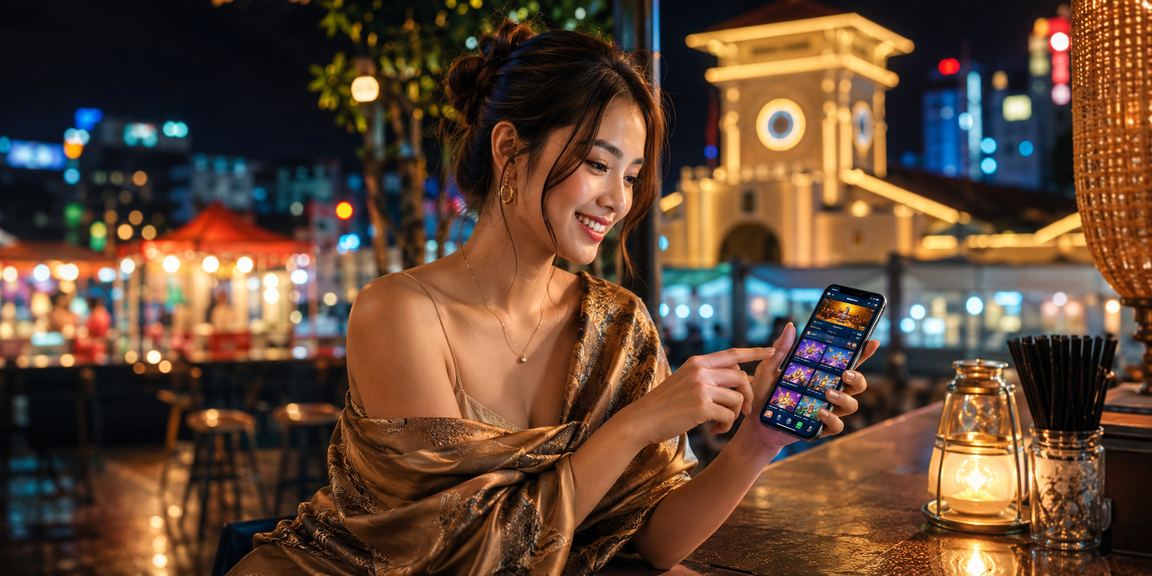 Người dùng Việt Nam kiểm tra voucher khuyến mãi trên điện thoại